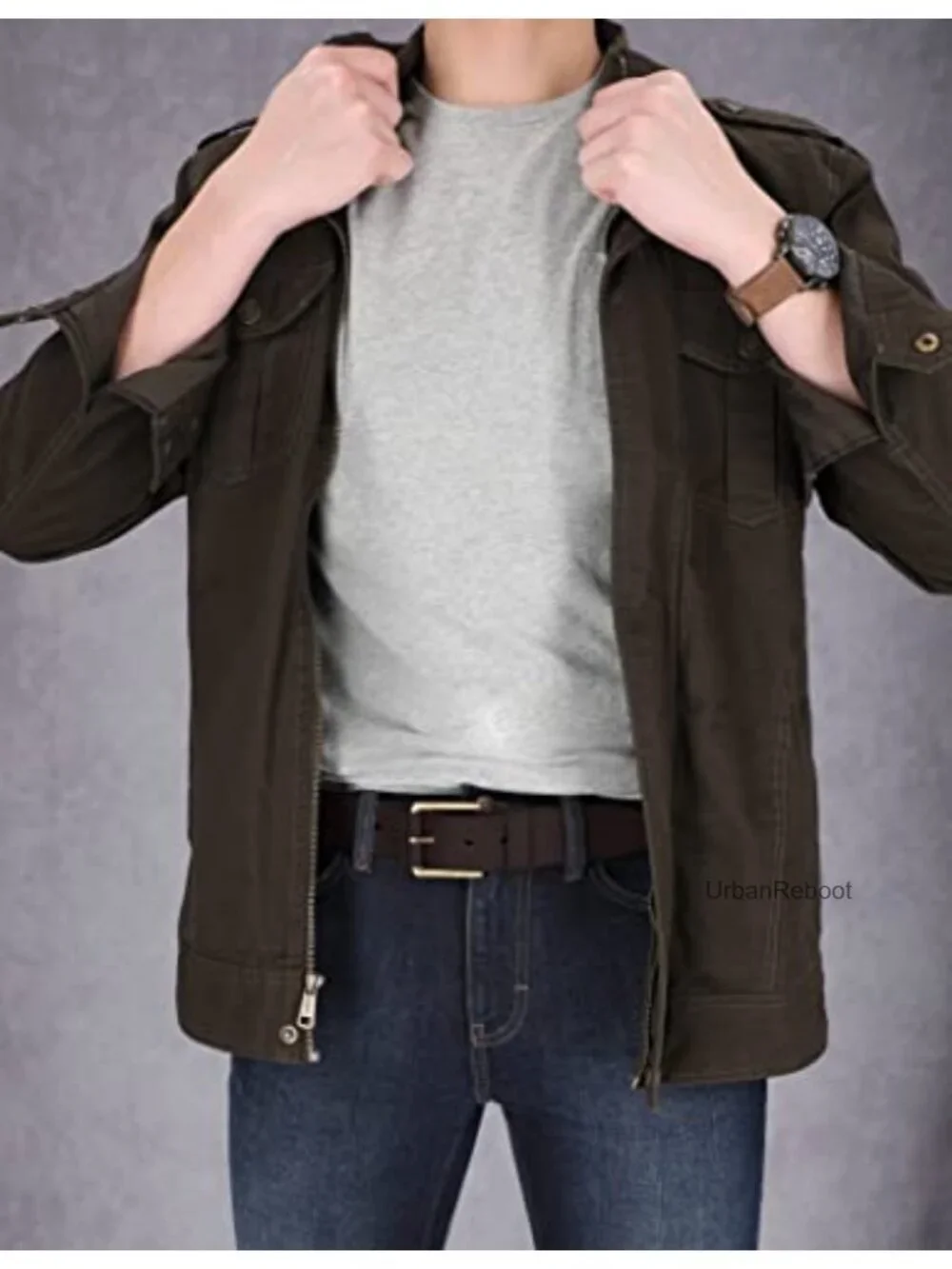 Genuine Leather Men's Classic Casual Everyday Belt